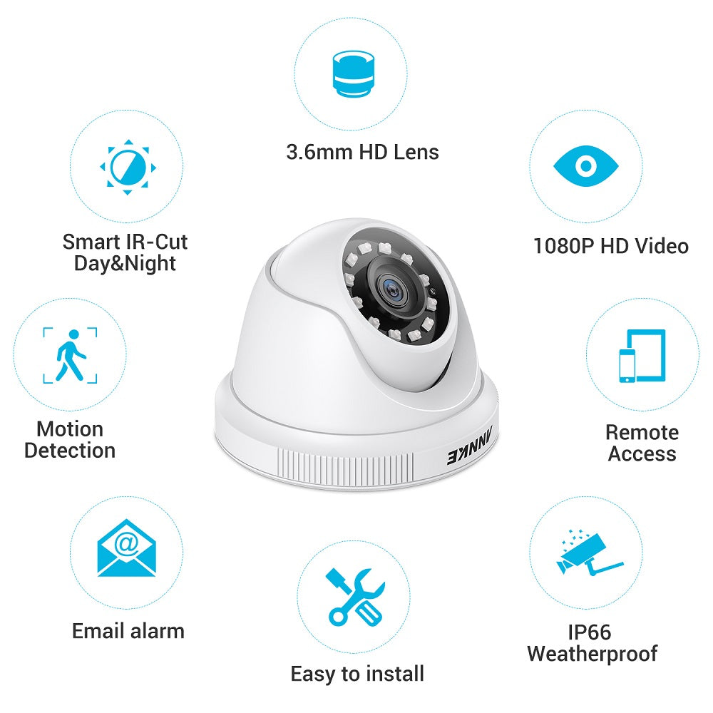 Security Camera 4pcs Pack 2mp