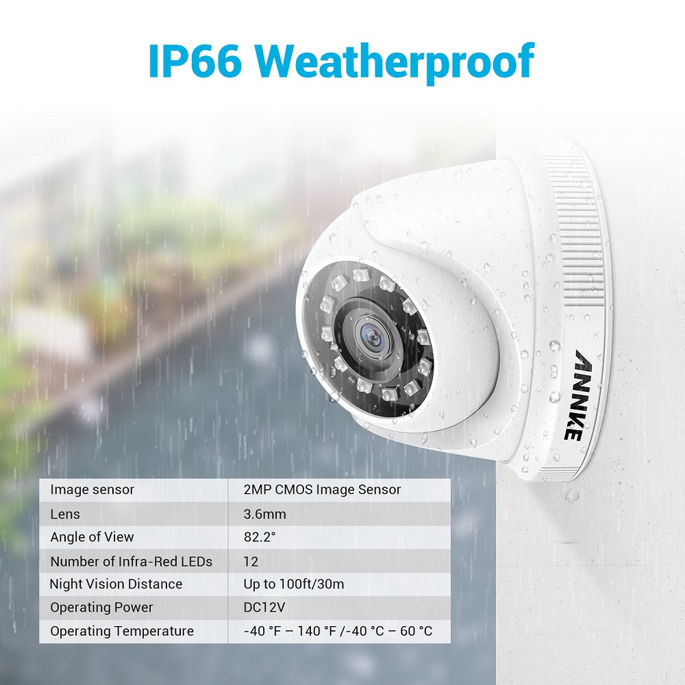 Security Camera 4pcs Pack 2mp